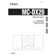 TEAC MC-DX20 Owner's Manual cover photo