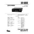 SONY XR-U800 Service Manual cover photo