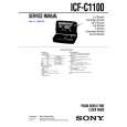 SONY ICFC1100 Service Manual cover photo