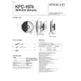 KENWOOD KFC1674 Service Manual cover photo