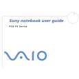 SONY PCG-FX401 VAIO Owner's Manual cover photo
