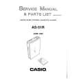 CASIO AS51R Service Manual cover photo