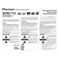 PIONEER DVR-112 Owner's Manual cover photo