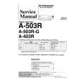 PIONEER A503R/G Service Manual cover photo