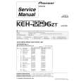 PIONEER KEH2296ZT Service Manual cover photo