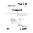 SONY MCE-K700 Service Manual cover photo