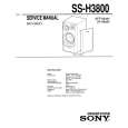 SONY SS-H3800 Service Manual cover photo