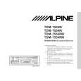 ALPINE TDM7554R Owner's Manual cover photo