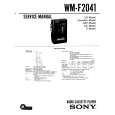 SONY WM-F2041 Owner's Manual cover photo