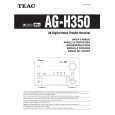 TEAC AG-H350 Owner's Manual cover photo