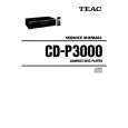 TEAC CDP3000 Service Manual cover photo