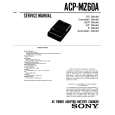SONY ACP-MZ60A Service Manual cover photo
