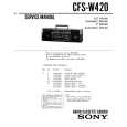 SONY CFSW420 Service Manual cover photo