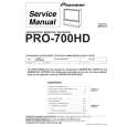 PIONEER PRO-700HD/KUXC/CA Service Manual cover photo