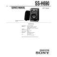 SONY SS-H690 Service Manual cover photo