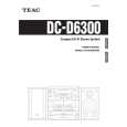 TEAC DC-D6300 Owner's Manual cover photo