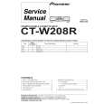 PIONEER CT-W208R/HVXJ Service Manual cover photo