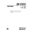 SONY CDPX707ES Service Manual cover photo