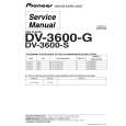 PIONEER DV-3600-G Service Manual cover photo