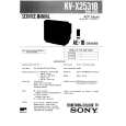 SONY KVX2531B Service Manual cover photo