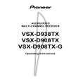 PIONEER VSX-D938TX/HL Owner's Manual cover photo