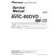 PIONEER AVIC-80DVD Service Manual cover photo