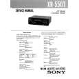 SONY XR5507 Service Manual cover photo