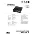 SONY XEC700 Service Manual cover photo