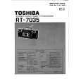 TOSHIBA RT-7035 Service Manual cover photo