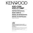 KENWOOD KDCC719MP Owner's Manual cover photo