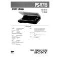 SONY PSV715 Service Manual cover photo