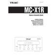 TEAC MCX1R Owner's Manual cover photo