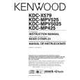 KENWOOD KDCX579 Owner's Manual cover photo