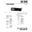 SONY XR1940 Service Manual cover photo