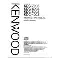 KENWOOD KDC6003 Owner's Manual cover photo