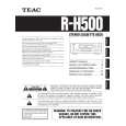 TEAC RH500 Owner's Manual cover photo