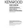 KENWOOD KACX401M Owner's Manual cover photo