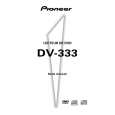 PIONEER DV-333 Owner's Manual cover photo
