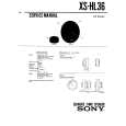 SONY XSHL36 Service Manual cover photo
