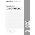 PIONEER DVDV8000 Owner's Manual cover photo