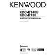 KENWOOD KDC-BT30 Owner's Manual cover photo