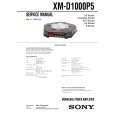 SONY XMD1000P5 Service Manual cover photo