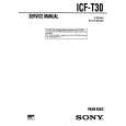 SONY ICFT30 Service Manual cover photo