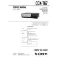 SONY CDX-T68X Owner's Manual cover photo