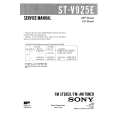 SONY STV925E Parts Catalog cover photo