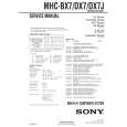SONY MHCBX7 Service Manual cover photo