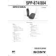 SONY SPP874 Service Manual cover photo