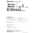 PIONEER S-DV222/XTW/EW Service Manual cover photo