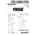 SONY CDXL550X Service Manual cover photo