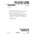 SONY PSLX295 Service Manual cover photo